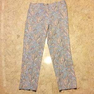 Women’s Talbots Paisley tapered leg pants,